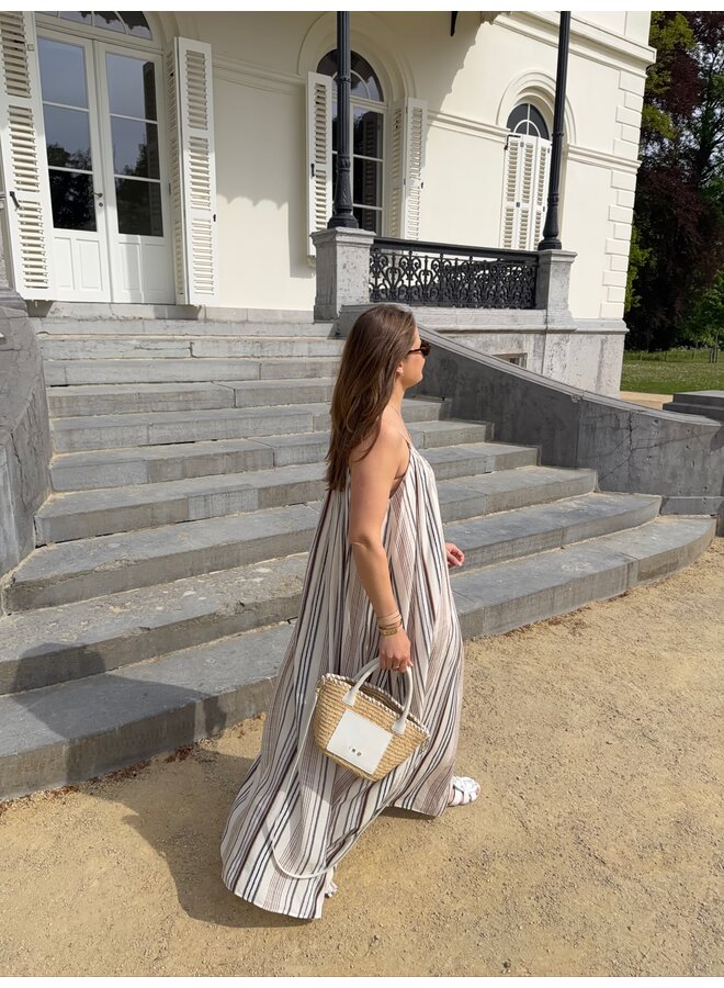 STRIPED MAXI DRESS