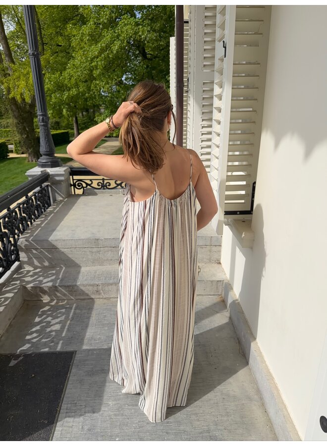 STRIPED MAXI DRESS