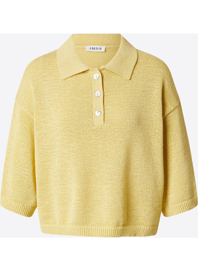 ANAYA KNIT POLO LEMON