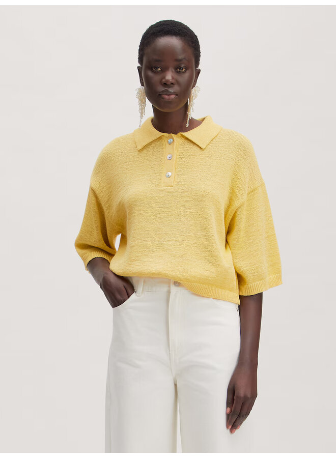 ANAYA KNIT POLO LEMON