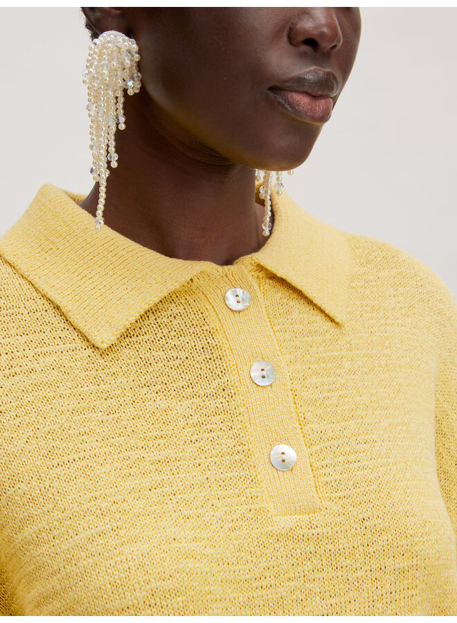 ANAYA KNIT POLO LEMON