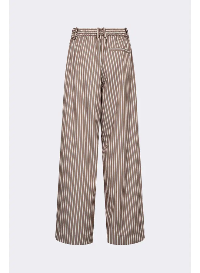 RUCILLE TROUSERS STRIPED BROWN