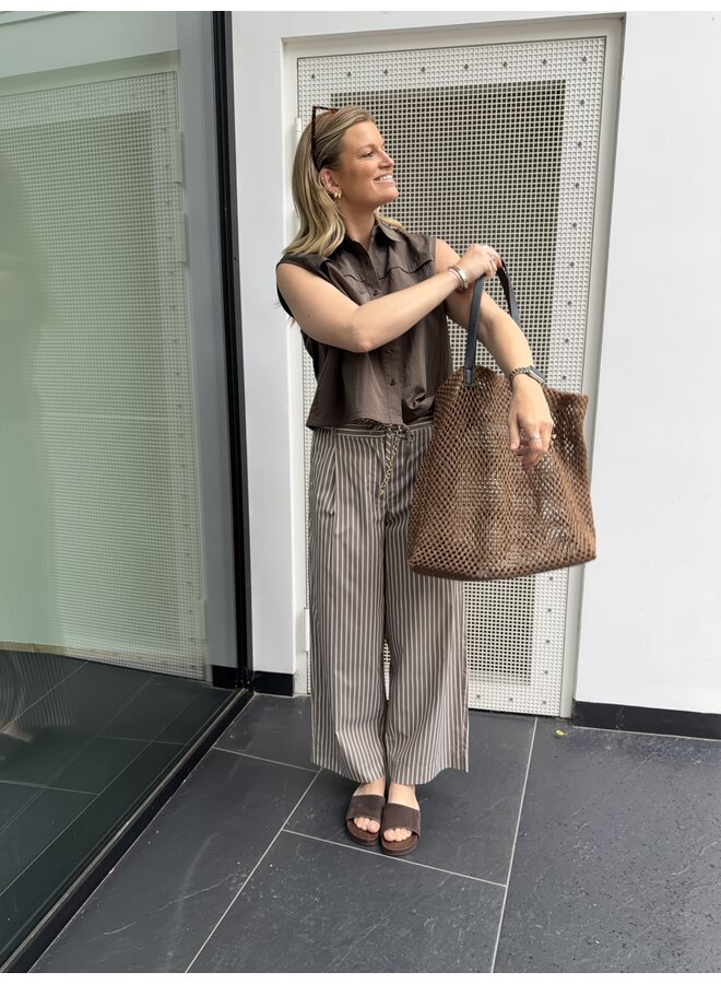 LEA TOP BROWN