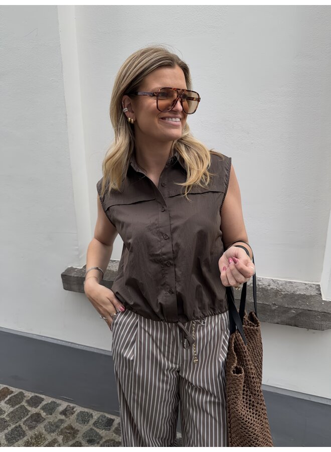 LEA TOP BROWN