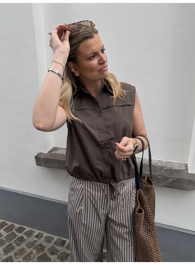 LEA TOP BROWN