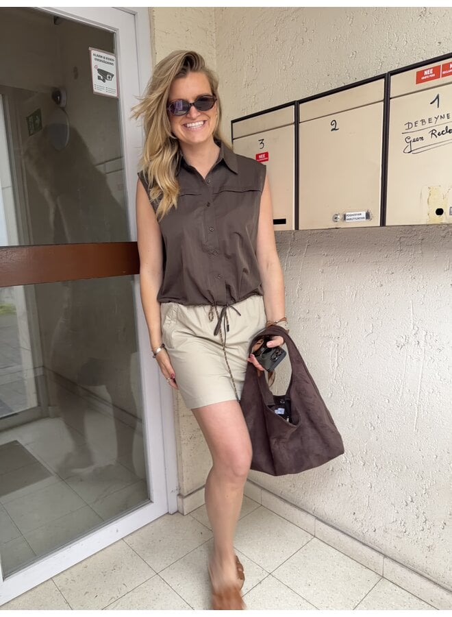 LEA TOP BROWN