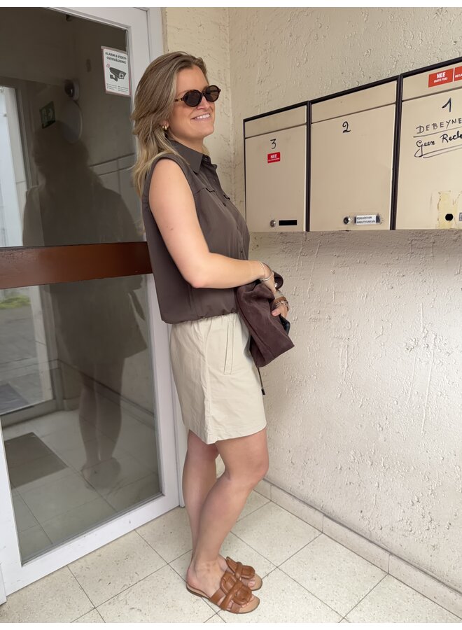 LEA TOP BROWN