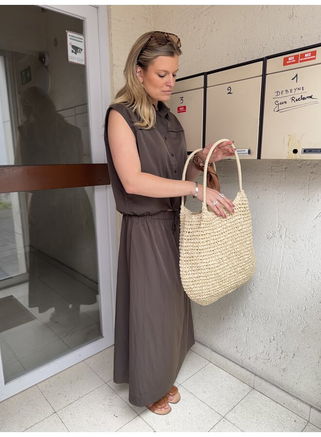 LEA SKIRT BROWN