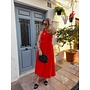 YASMIRI LONG DRESS FIERY RED