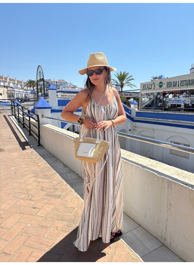 STRIPED MAXI DRESS