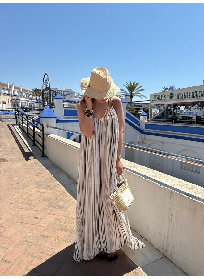 STRIPED MAXI DRESS