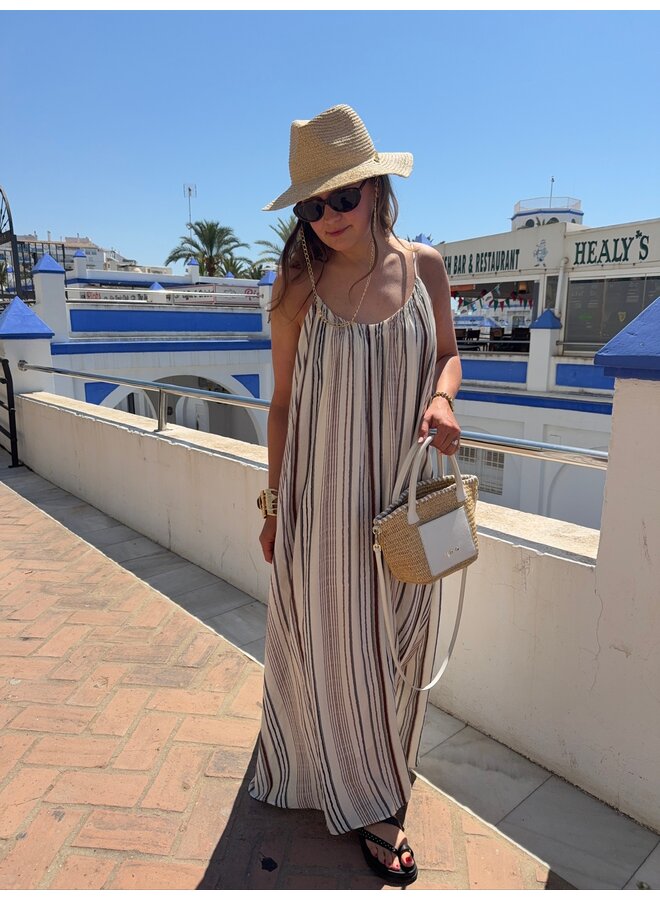 STRIPED MAXI DRESS