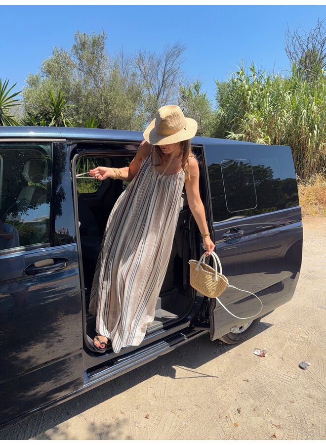 STRIPED MAXI DRESS