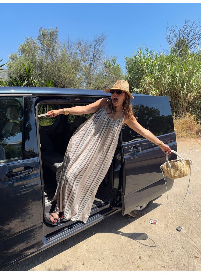 STRIPED MAXI DRESS