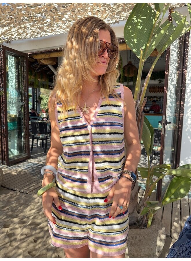 NADJA KNIT VEST STRIPED