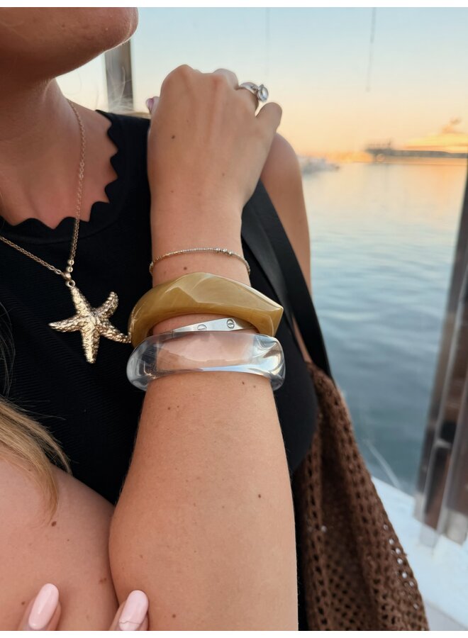 CHUNKY BANGLE CLEAR