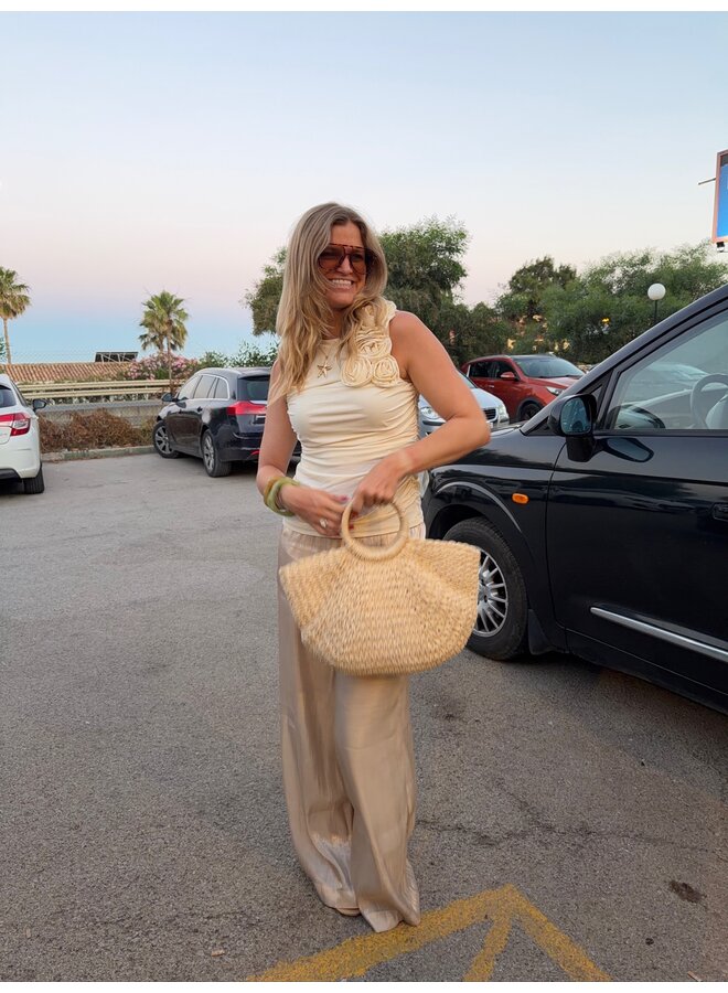 YASTURINO WIDE PANTS FOG