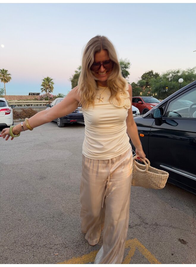 YASTURINO WIDE PANTS FOG