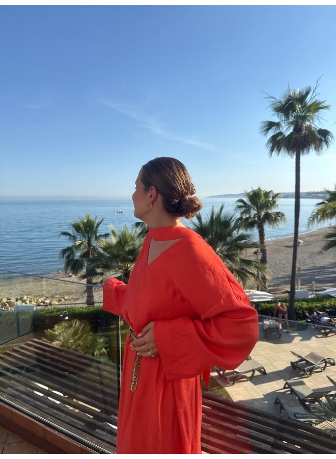 SERAFINA MAXI DRESS CORAIL