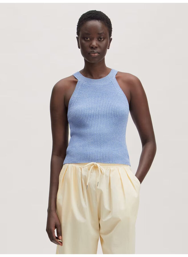 YANDRA KNIT TOP BLUE