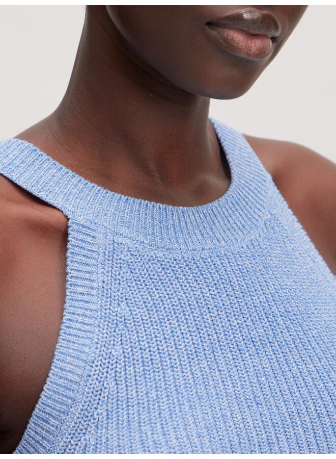 YANDRA KNIT TOP BLUE