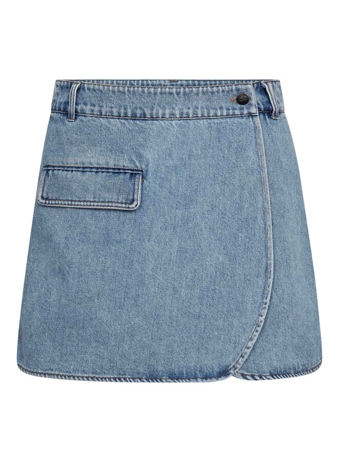 ASJA WRAP DENIM SKORT DENIM