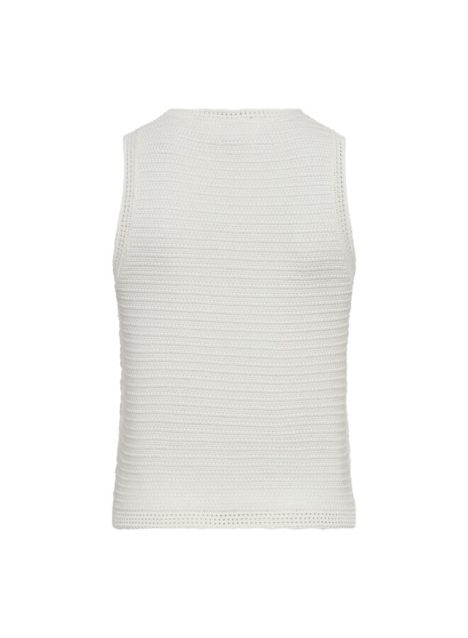 LUE KNIT TOP OFF WHITE