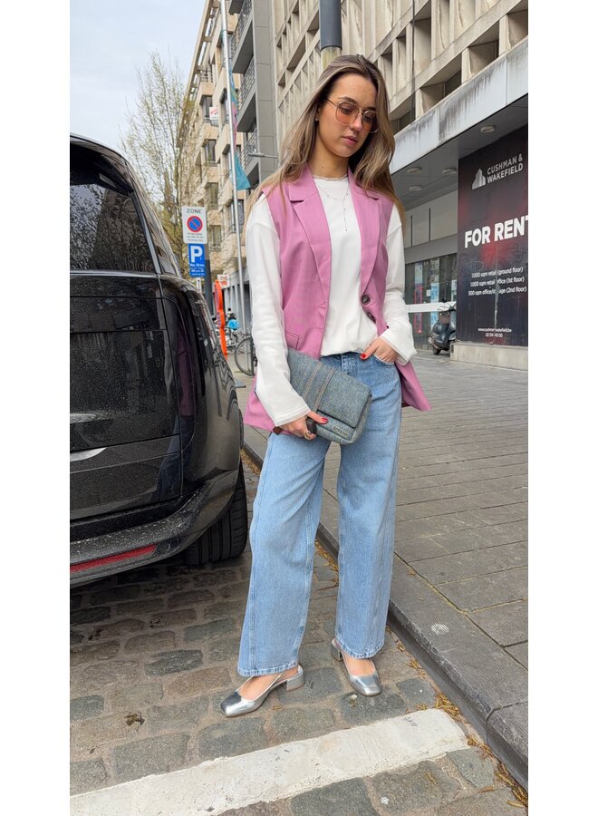 YASTUMLA WAISTCOAT MOONLITE MAUVE