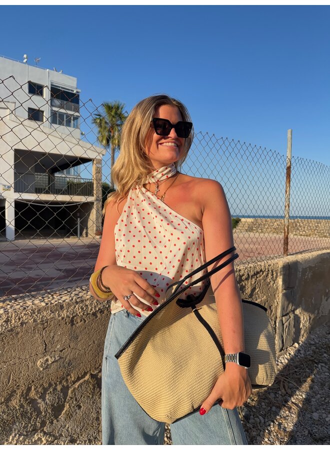 CAMBRIA  DOT OFF-SHOULDER TOP