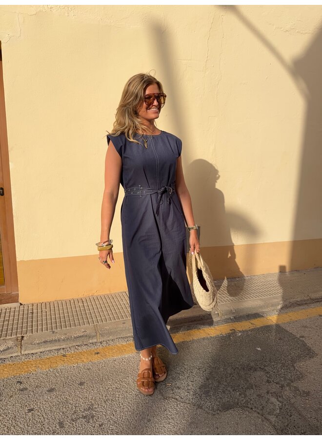 YASBEBBA ANKLE JUMPSUIT SARGASSO SEA