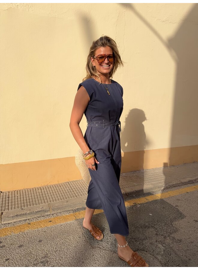 YASBEBBA ANKLE JUMPSUIT SARGASSO SEA