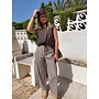 RUCILLE TROUSERS STRIPED BROWN