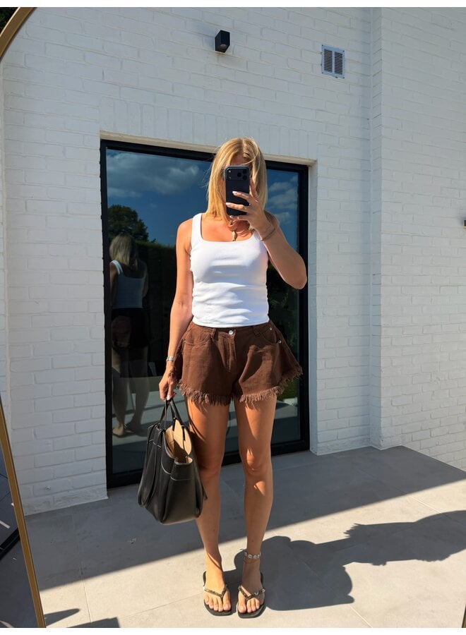 LIVA SHORTS BROWN