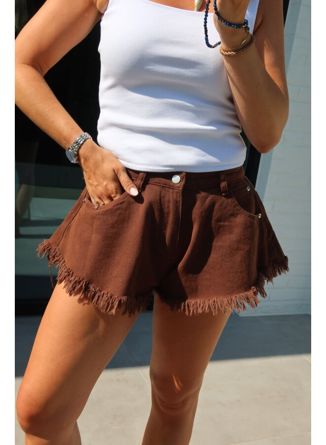 LIVA SHORTS BROWN