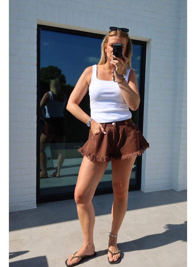 LIVA SHORTS BROWN