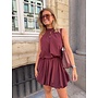 CELIA DRESS BURGUNDY