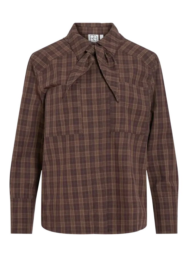 ROURONA OVERSIZED SHIRT BROWN