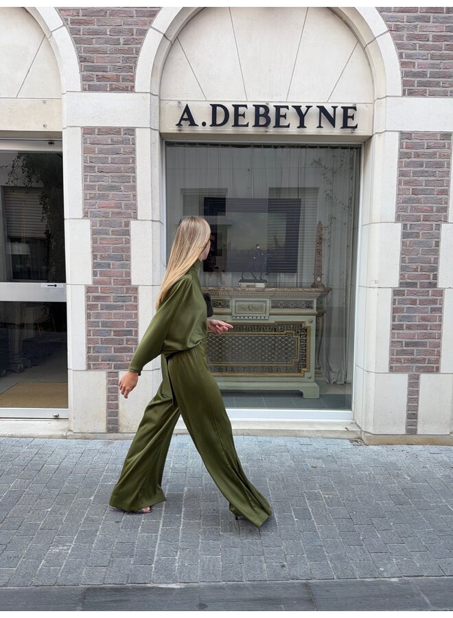 YASPELANA PALAZZO PANTS OLIVE