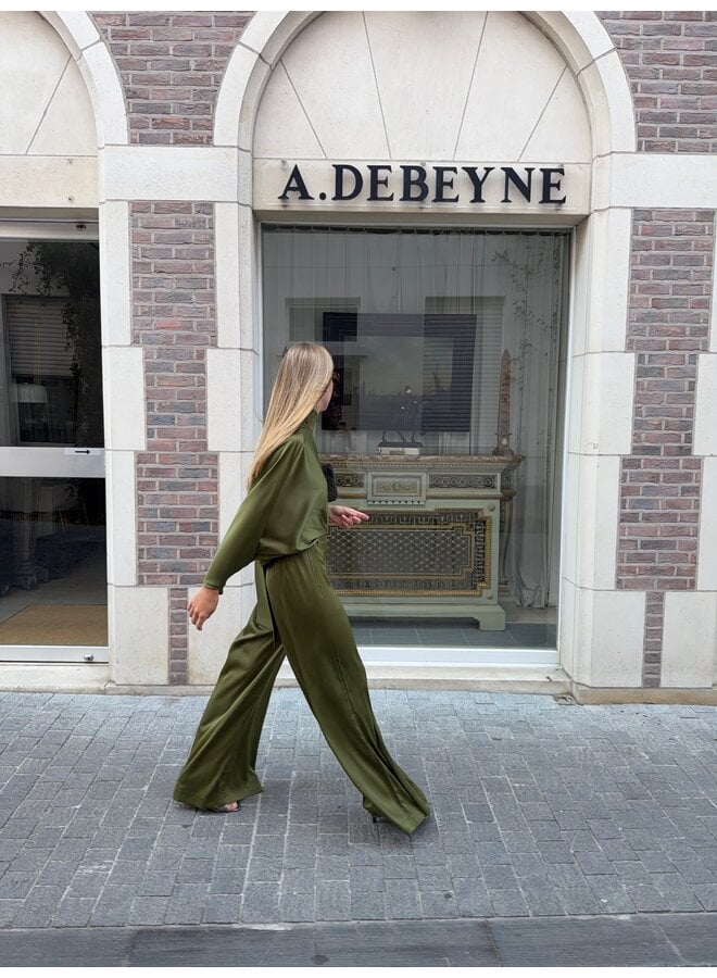 YASPELANA PALAZZO PANTS OLIVE