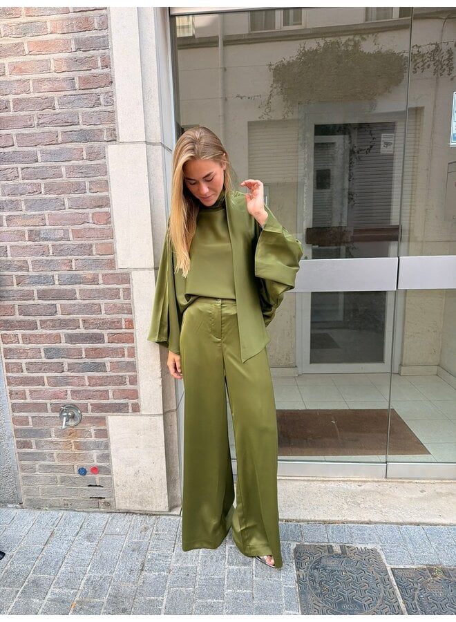 YASPELANA TIE TOP OLIVE