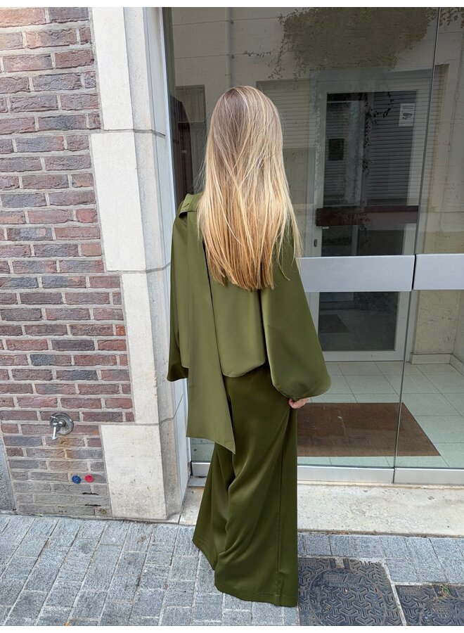 YASPELANA TIE TOP OLIVE