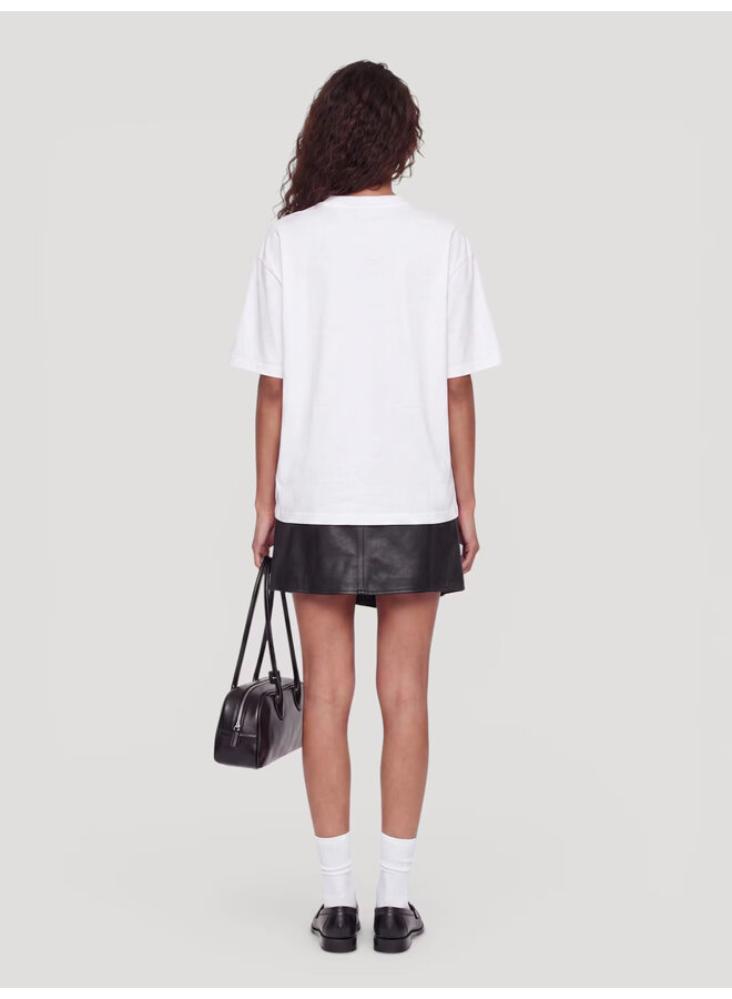 XIA T-SHIRT WHITE ABSTRACT PRINT