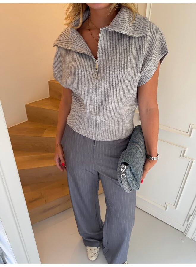 PENNY PIN PANT MID GREY