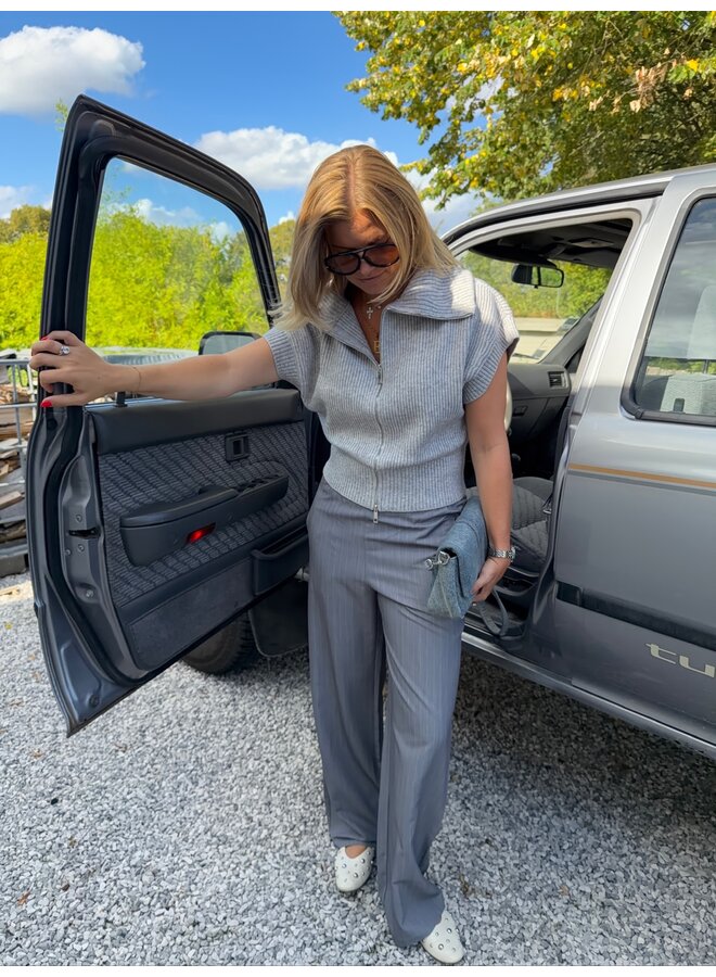 PENNY PIN PANT MID GREY