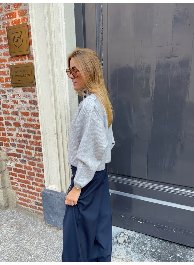 ROW UTILITY CARDIGAN GREY MELANGE