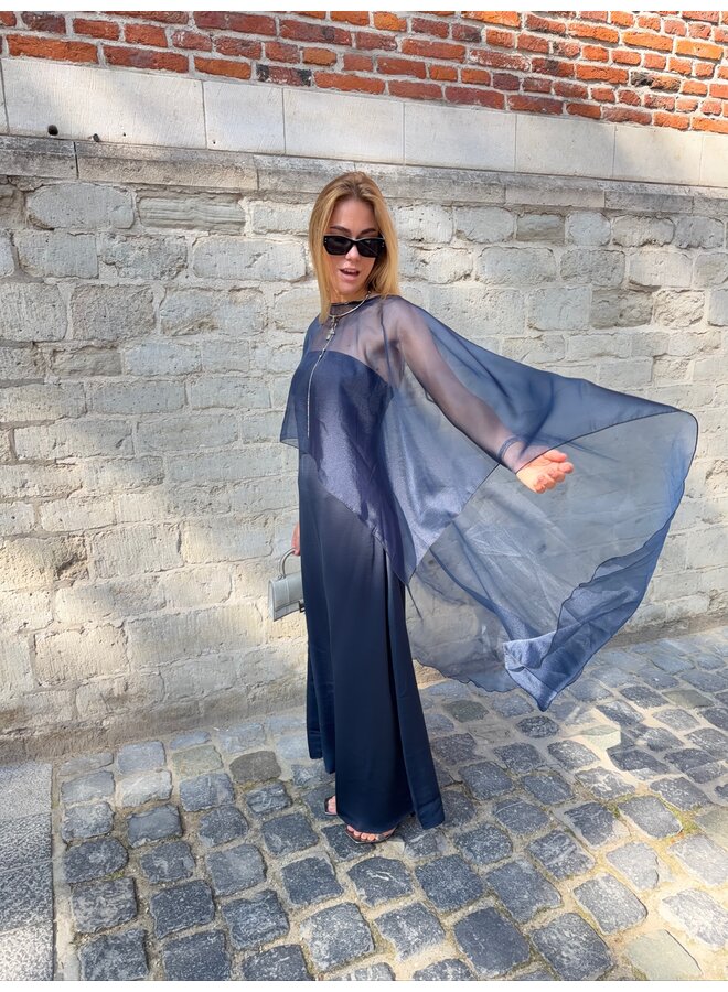 YASVIMA BANDEAU MAXI DRESS NAVY