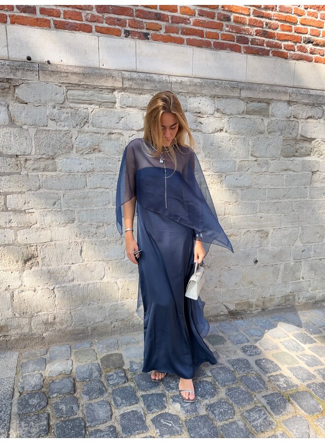YASVIMA BANDEAU MAXI DRESS NAVY