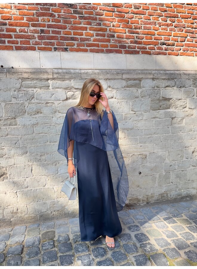 YASVIMA BANDEAU MAXI DRESS NAVY
