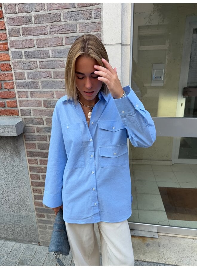 SAGE BLOUSE BLUE