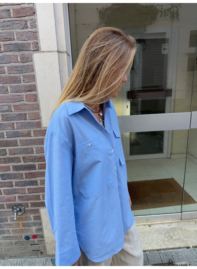 SAGE BLOUSE BLUE